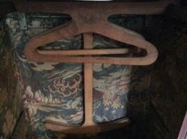 Inside trunk area for hanging clothes