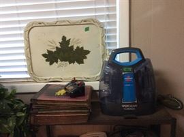 Bissell spot clean and vintage tray