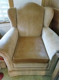 Chair With Matching Ottoman