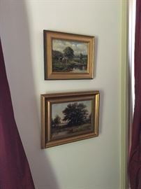Original oils by Elizabeth Foote Ferguson 1889-1925 American artist from Omaha.