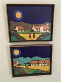 Original Markey Robinson paintings 1918-1999, Irish born painter, famous for distinctive painting style