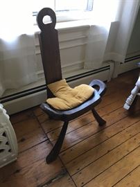 Early primitive chair, 18th century