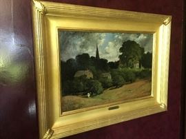 Original oil on canvas by Frederick Batcheller 1837-1889, wonderful piece!!