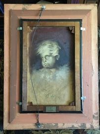 Wonderful surprise on back of painting!!! Unfinished masterpiece or something else, rarely have I seen something like this!!!