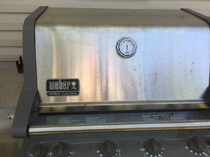 weber grill summit platinum Model D4 with complete rotisserie set and cover  BUY IT NOW $140