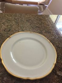 11 place settings of Castleton China (something still made in the USA) Dinner plate, Salad Plates, Desert plates