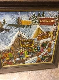 "Wintertime" an Original Oil Painting by Gerald Lee Nees 16 x 16