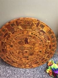 Hand Carver Aztec wall hanging