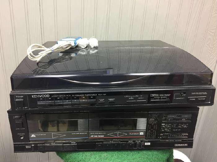Kenwood Turntable and dual cassette player