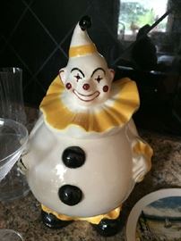 Lane Pottery 1950 Clown Cookie Jar
