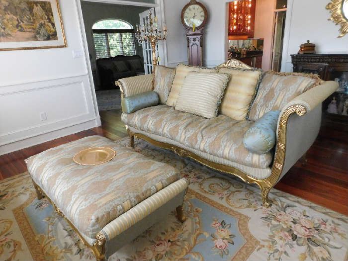 Vanguard sofa set with ottoman