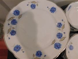 "Cornflower" set made in Poland