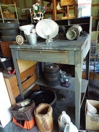 Vintage Metal Desk