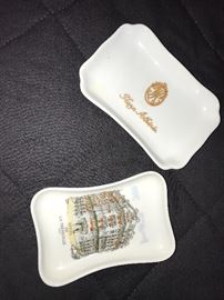 Vintage Parisian souvenir trinket trays