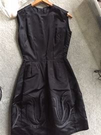 BLACK SILK DRESS