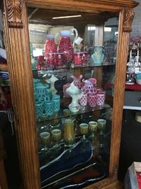 blue and cranberry coin dot sets