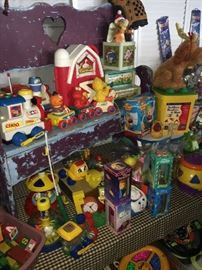 many vintage toys
