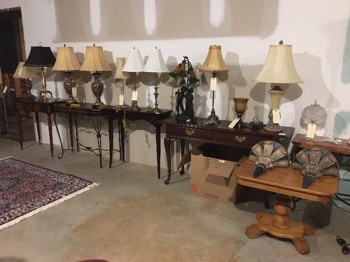 Lots of Lamps and Occasional Tables