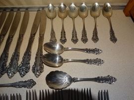 Medici New by Gorham Sterling Silver Flatware Set for 8 Service 38 Pieces, Sterling Silver Lace Like Lines, Beautiful! $2100.00 OBO