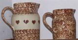 Sets of 4 pitchers both sponge ware and heartware