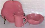 3 piece pink petalware