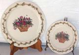 Homestead garden plate, 12" charger (collectors Society) and luncheon plate