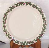 Christmas plate, hollyware