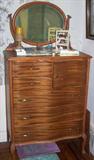 1890 bow front chest