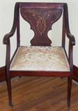 inlaid side chair