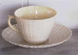 belleeek pair of cups and saucers