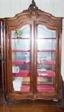 1890 French armoir/china cabinet 8ft 3in tall