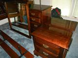 4 Piece Mahogany Bedroom Set with Poster Bed