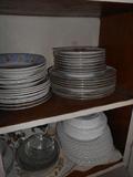 Cabinets are Full of Glassware, Dishes and Pots and Pans