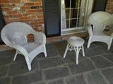 Wicker Chairs and Table