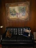 Leather Loveseat