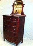 Beautiful Mahogany 6 Drawer Hiboy