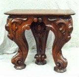 Unusual Rosewood Three Leg Table