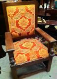 Oak Throne Chair