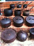 Great Collection of Antique Cast Iron Cookware