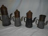 Gray Granite Ware Coffee Drip Pots