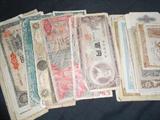 Great Collection of Paper Currency Including 1949 Japan Occupation Army Script, Foreign Currency and Army Script - Will be Divided into Several Lots