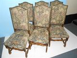 Set of 6 Country French Chairs need upholstery