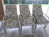 6 Outdoor Chairs with Cushions
