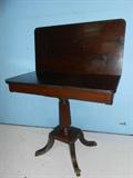 Flip Top Mahogany Game Table