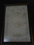 Beautiful Victorian Marriage License