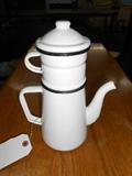 Orig. Enamel Drip Pot Complete