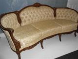 Nice Two Piece Parlor Suite with French Style Sofa and Chair