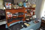 Vintage banks, toys