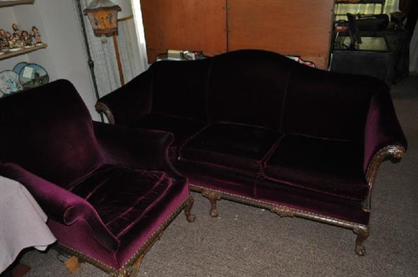Nice victorian couch and chair set