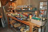 Tons of hardware, tools and bench